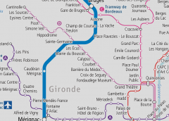 Bordeaux Tramway Line D extended from Mairie du Bouscat stop to Cantinolle stop