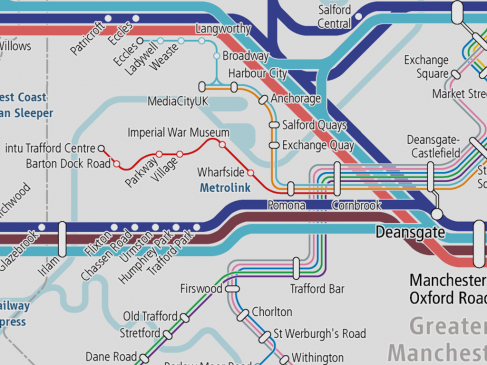 New opening of Manchester Metrolink’s Trafford Park Line
