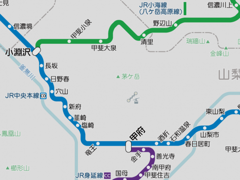 The station numbering on JR Chūō Line expanded between Hatsukari and Kobuchizawa stations