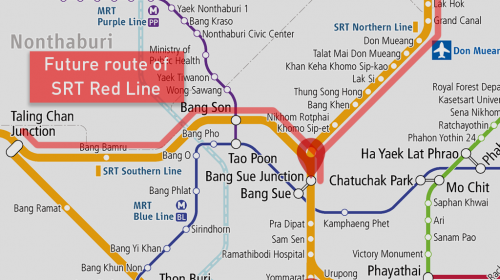 Red Line Train Map New Commuter Electric Trains “Srt Red Line” Launch From Bangkok – Fleets  From Japan - [Wtm] World Transit Maps
