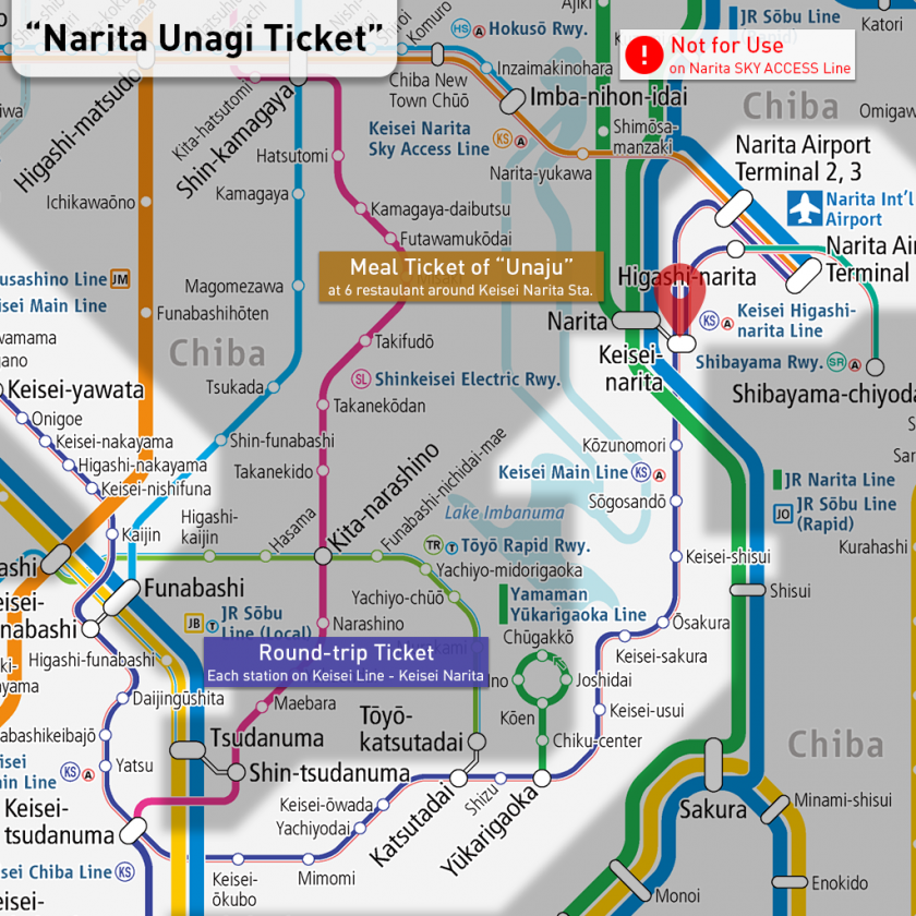 "Narita Unagi Ticket"