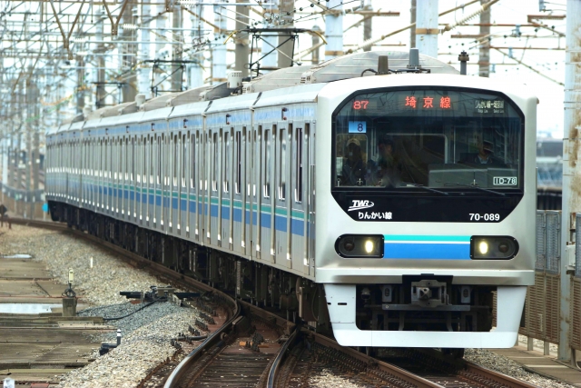 Tokyo Waterfront Area Rapid Transit type 10-000 train on the Rinkai Line