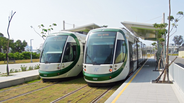 Ultra-low-floor vehicle manufactured by Spanish CAF, which is in commercial operation on the Kaohsiung Light Rail