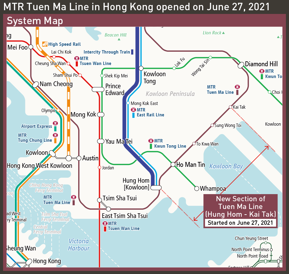 The longest railway line in Hong Kong is born – MTR Tuen Ma Line opened ...