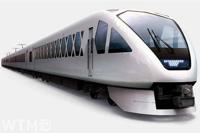 Draft exterior design of Tobu Limited Express SPACIA new model, N100 series "SPACIA X" (Image by: Tobu Railway)