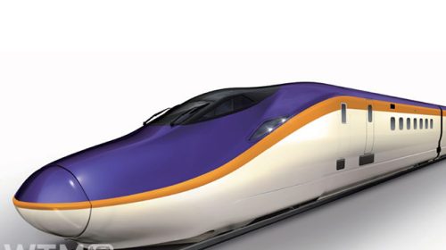 Exterior design of the JR East E8 Series scheduled to start commercial operation on the Yamagata and Tohoku Shinkansen in the spring of 2024 (Imge by JR East)
