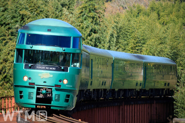 JR Kyushu KIHA 72 series diesel train "YUFUIN-NO-MORI III" operated as a D&S train / Limited Express "YUFUIN-NO-MORI" (ninochan555/PhotoAC)