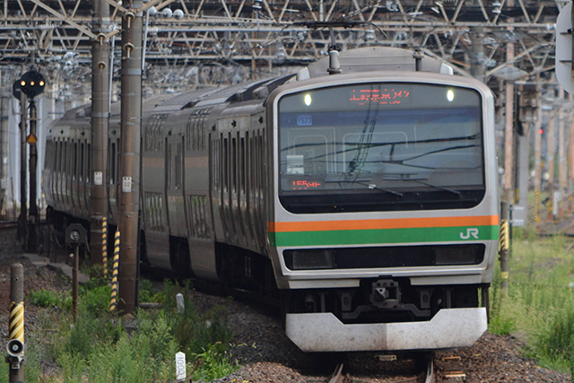 JR East E231 series EMU operating on the Utsunomiya Line and others (Katsumi Yokoyama)