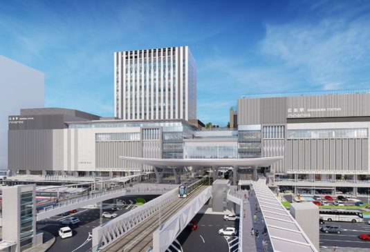 A first in Japan! Streetcars run directly into station buildings. Opening date for Hiroshima’s “Ekimae Ohashi Route” decided