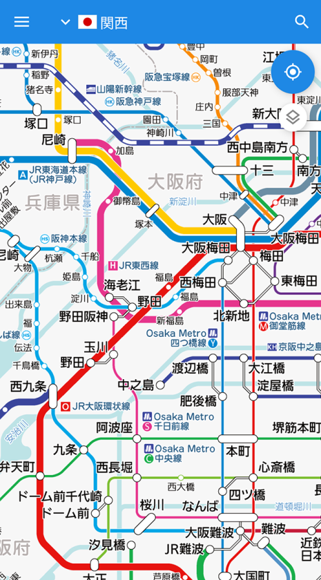 It will immediately switch to a download transit map of the same location.