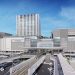 Rendering of the completed Hiroshima Station Building after the Ekimae Ohashi route opens (provided by JR West)