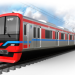 An exterior image of the Meitetsu 500 series train, scheduled to begin operation in fiscal 2026 (provided by Nagoya Railroad)
