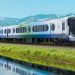 Design of the new trains to be introduced on the Johana Line and Himi Line, which will be transferred to the Ainokaze Toyama Railway (provided by the Johana Line and Himi Line Reconstruction Council)